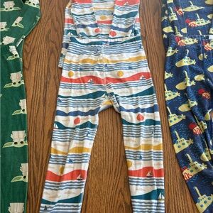 Lot of Hanna Andersson Boy 4 matching long sleeve pajama sets size 4T